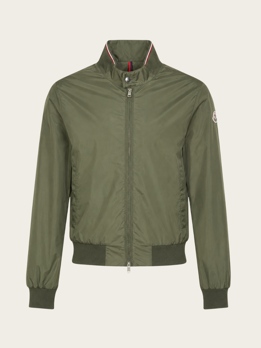 Moncler Reppe Nylon Jacket with Tricolor Detail
