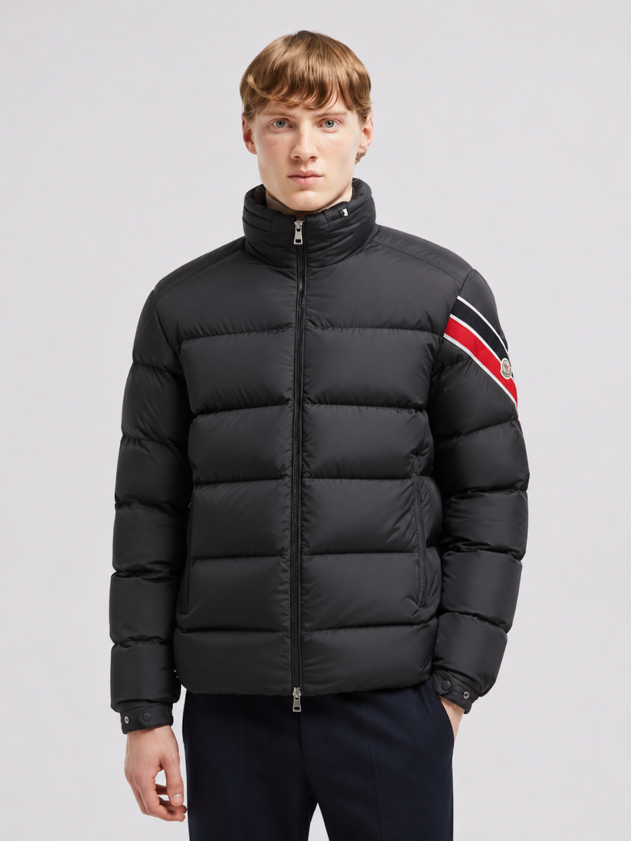 Moncler Men's Logo Patch Down Jacket