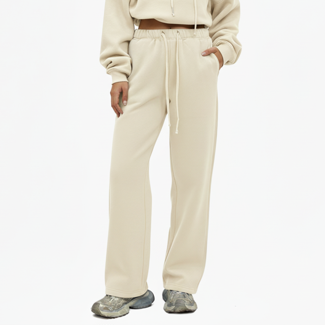 Women’s Straight Leg Joggers – Casual Sweatpants with Elastic Waist and Drawstring