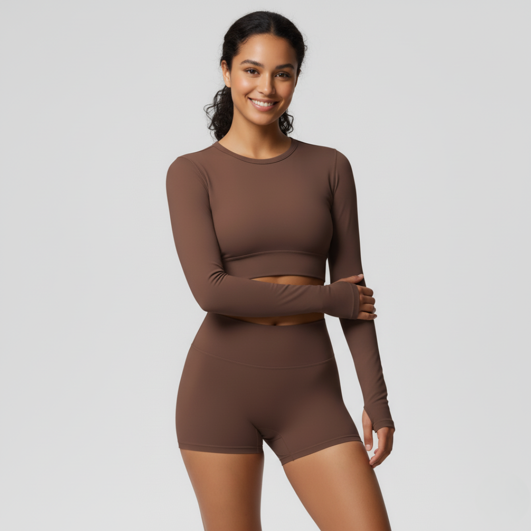 Gym Shorts for Women – Stretch Workout Shorts with Elastic Waistband