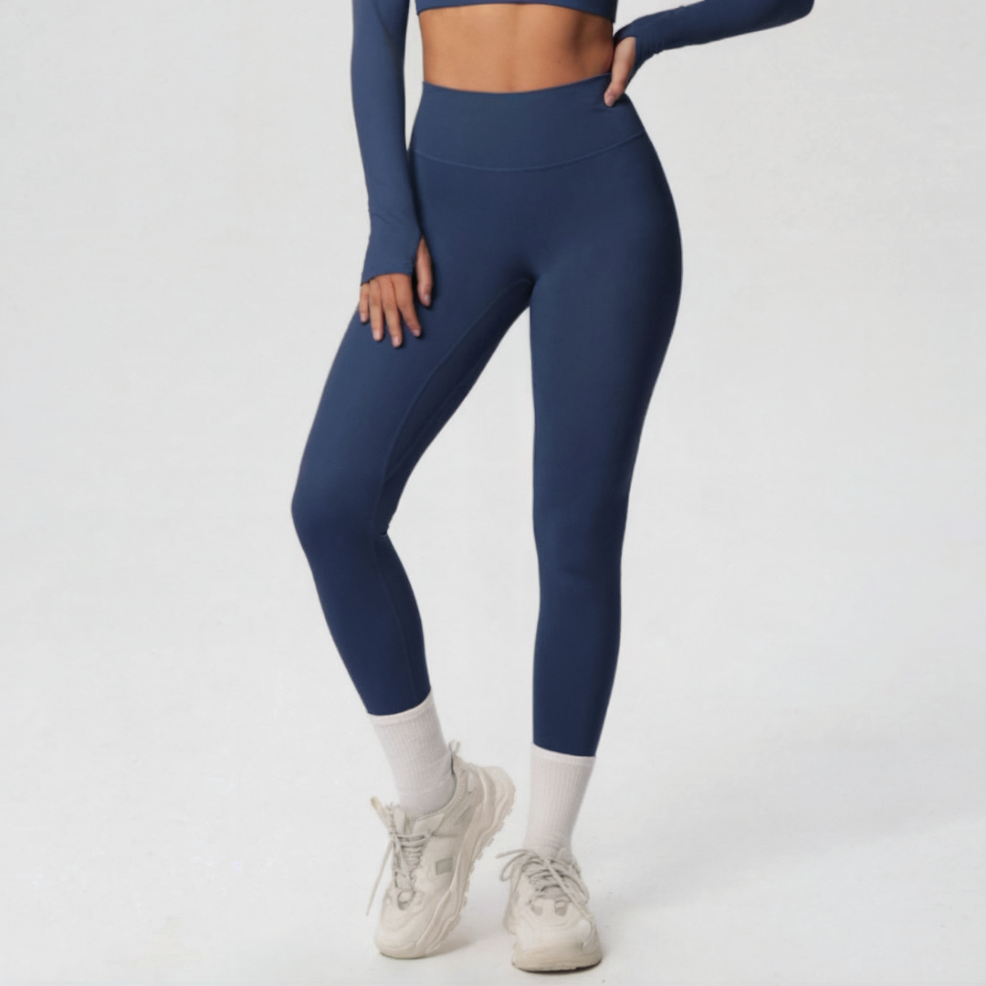 Gym Leggings for Women – Stretch Workout Leggings with Wide Waistband