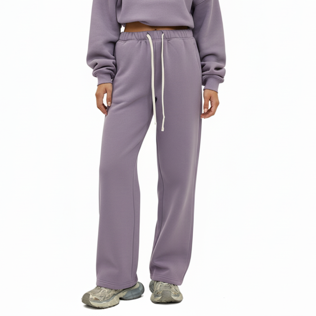 Women’s Straight Leg Joggers – Casual Sweatpants with Elastic Waist and Drawstring