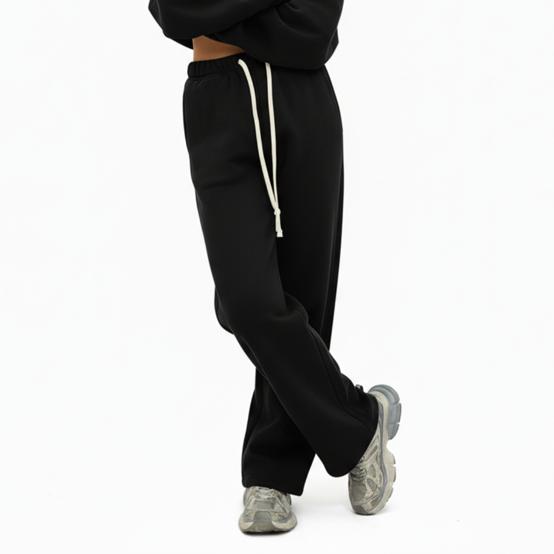 Women’s Straight Leg Joggers – Casual Sweatpants with Elastic Waist and Drawstring