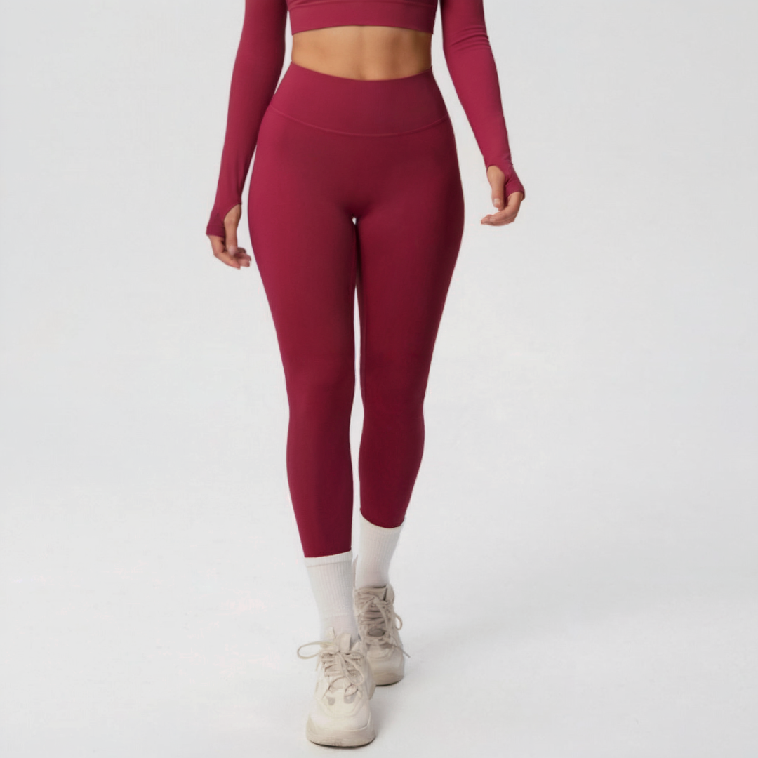 Gym Leggings for Women – Stretch Workout Leggings with Wide Waistband
