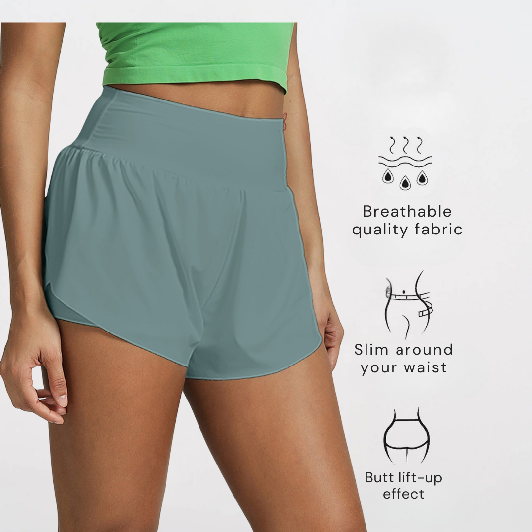 Women’s Padded Running Shorts – Lightweight Workout Gym Shorts for Training