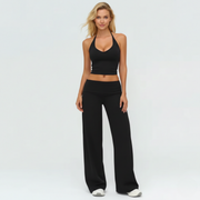 2 Piece Yoga Set for Women – Long Sleeve Workout Set Activewear for Training