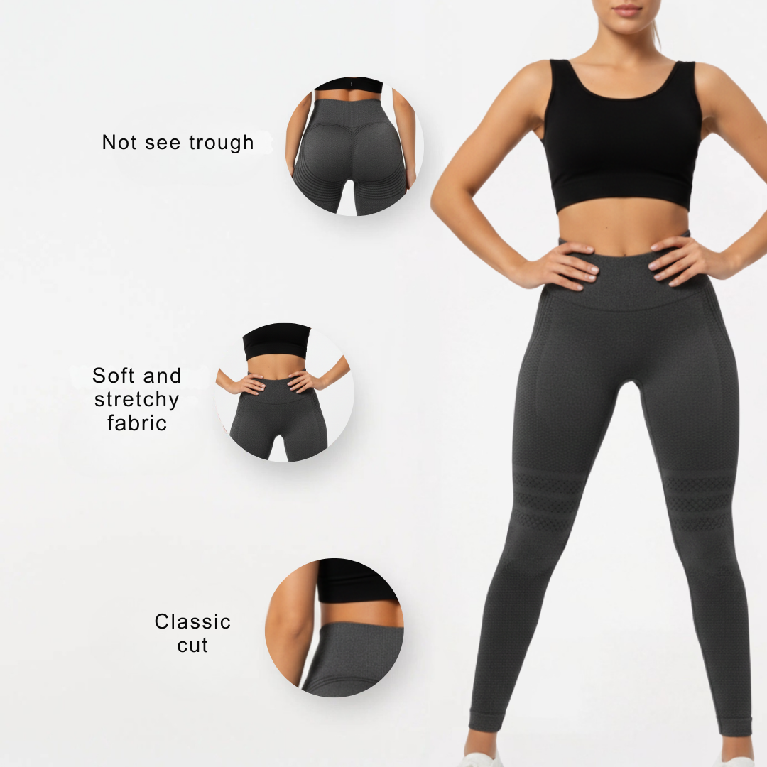 High Waisted Gym Leggings for Women – Stretch Workout Fitness Tights for Everyday Wear