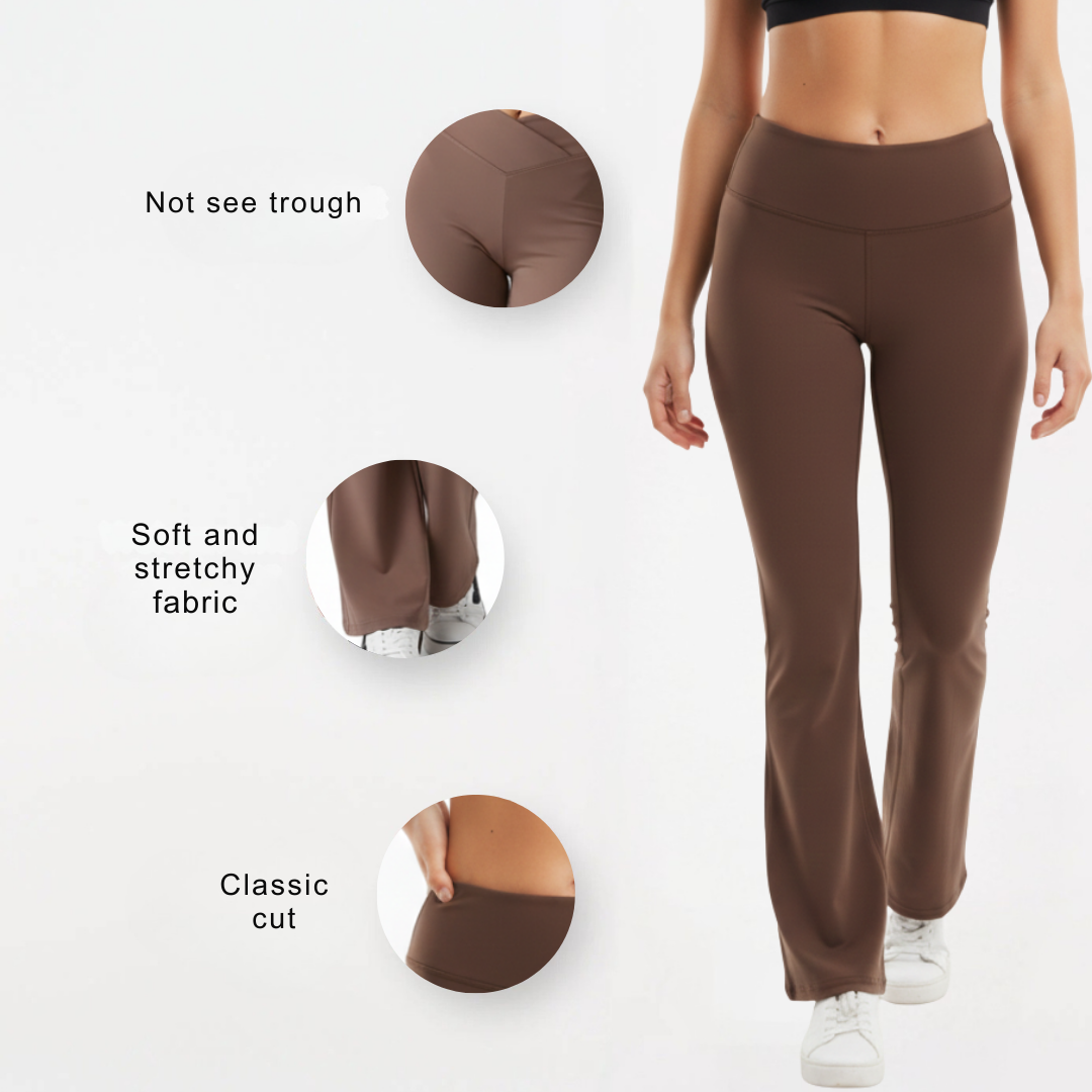 Plus Size Flare Yoga Leggings for Women – High Waisted Bootcut Workout Pants with PocketsHigh Waisted Flare Leggings for Women – Bootcut Yoga Pants for Workout and Fitness