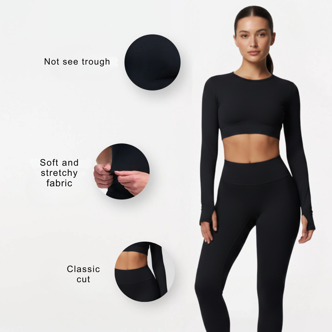 Gym Leggings for Women – Stretch Workout Leggings with Wide Waistband