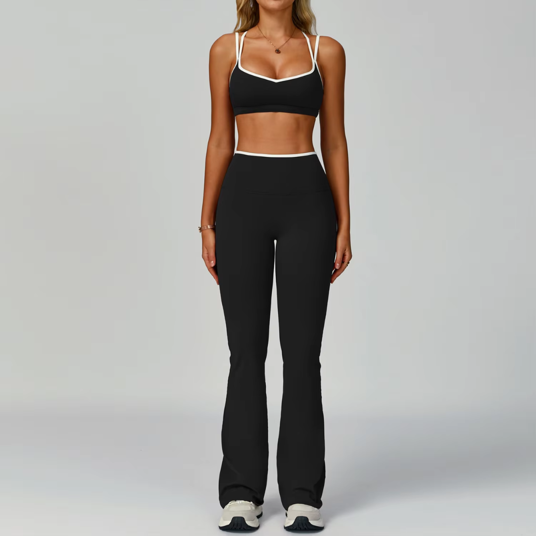 2 Piece Workout Set for Women – Sports Bra and High Waisted Leggings Activewear