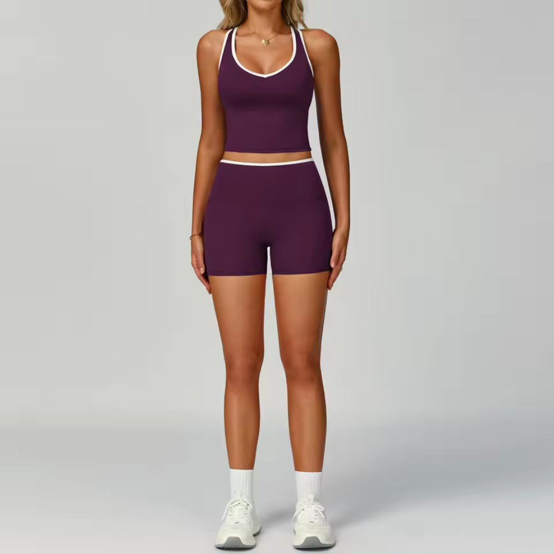 2 Piece Workout Set for Women – Sports Bra and High Waisted Leggings Activewear