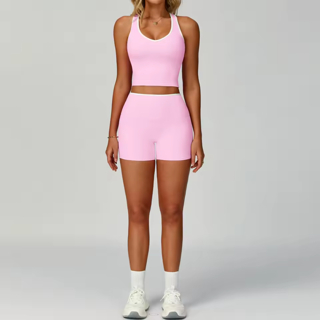 2 Piece Workout Set for Women – Sports Bra and High Waisted Leggings Activewear