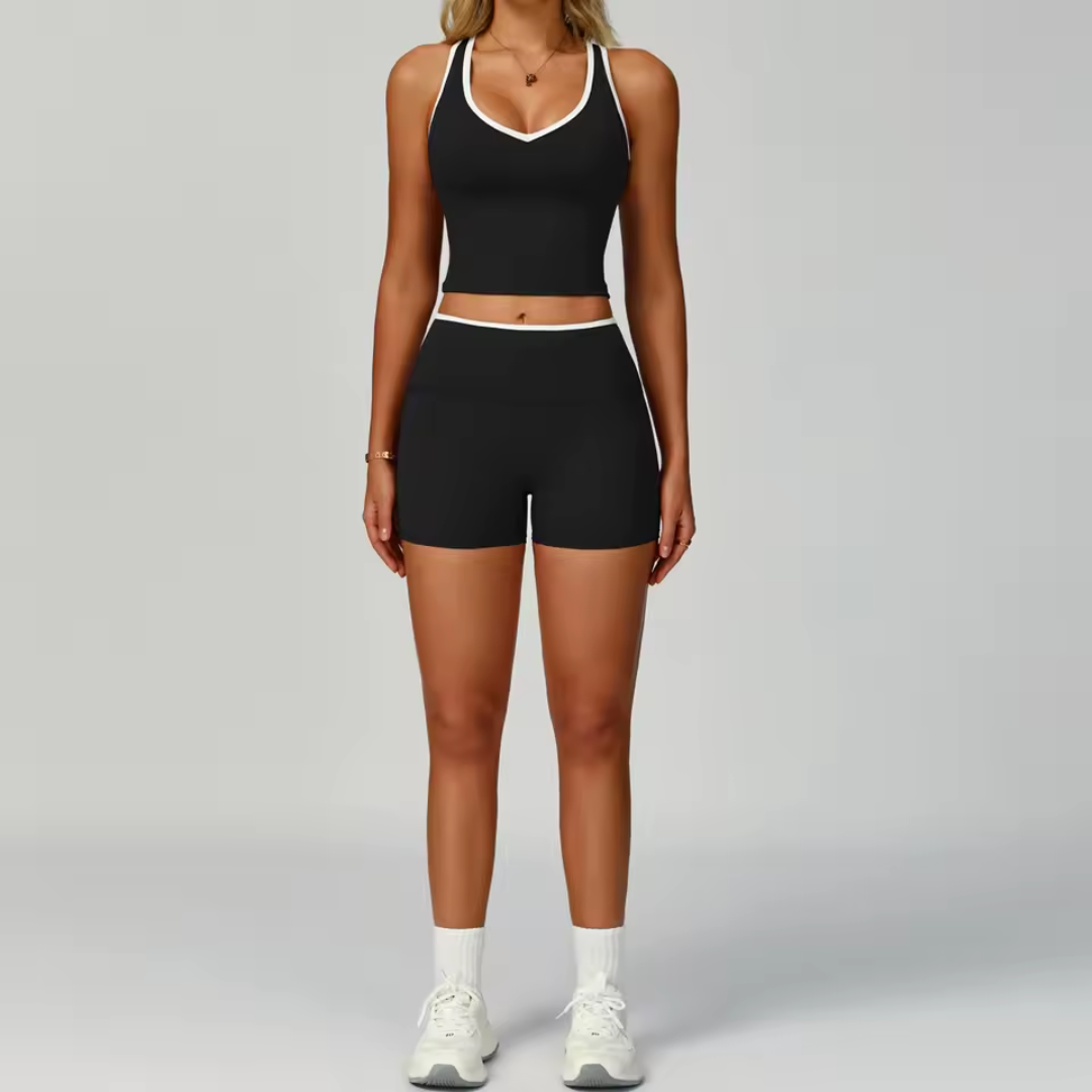 2 Piece Workout Set for Women – Sports Bra and High Waisted Leggings Activewear