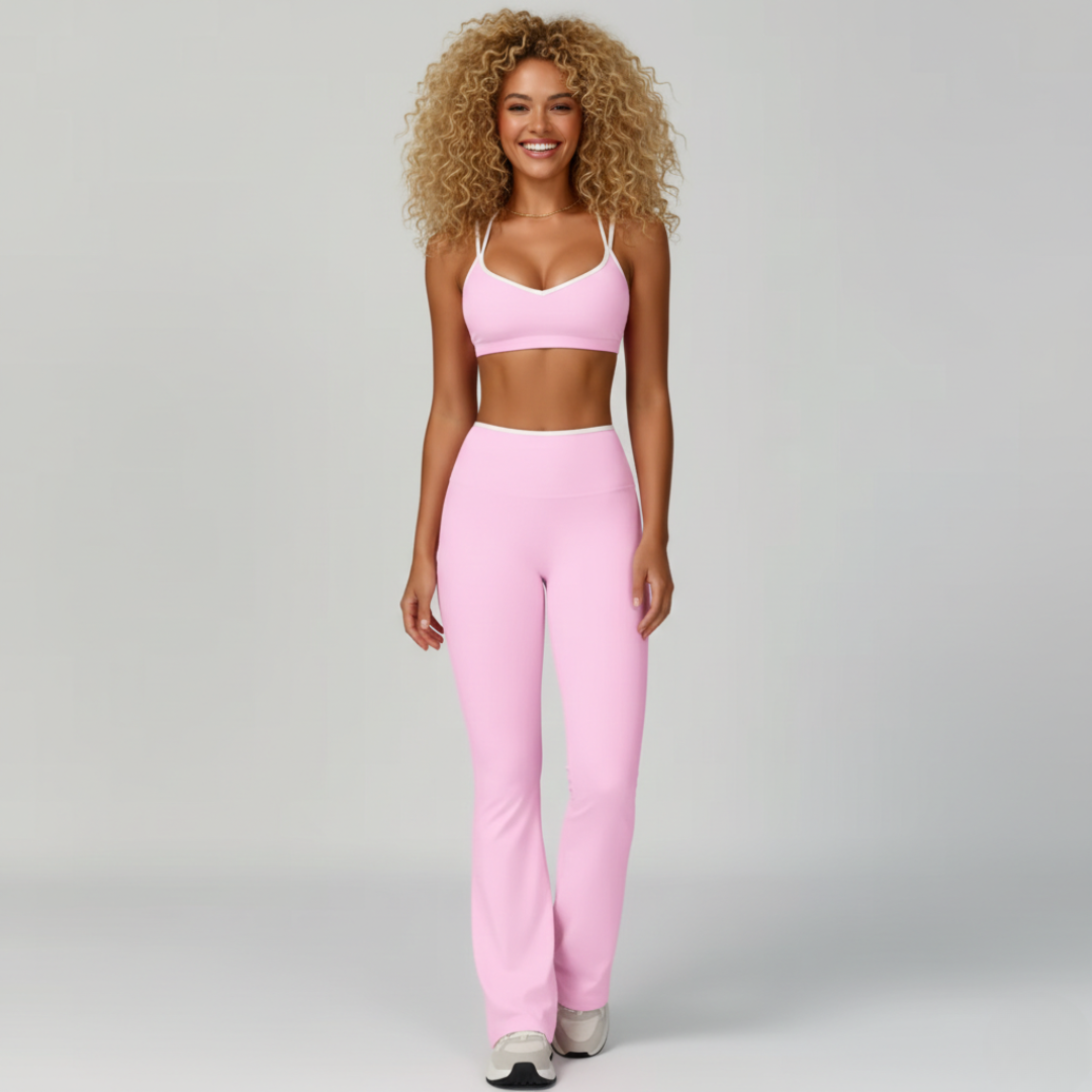 2 Piece Workout Set for Women – Sports Bra and High Waisted Leggings Activewear