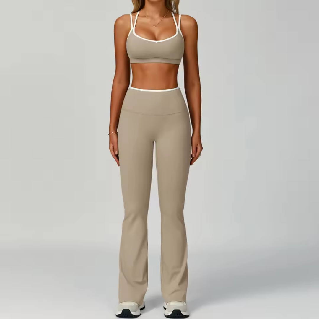 2 Piece Workout Set for Women – Sports Bra and High Waisted Leggings Activewear
