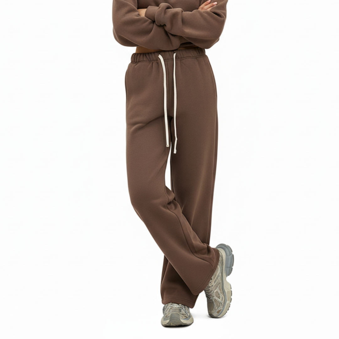 Women’s Straight Leg Joggers – Casual Sweatpants with Elastic Waist and Drawstring