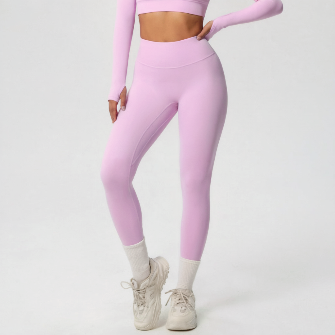 Gym Leggings for Women – Stretch Workout Leggings with Wide Waistband