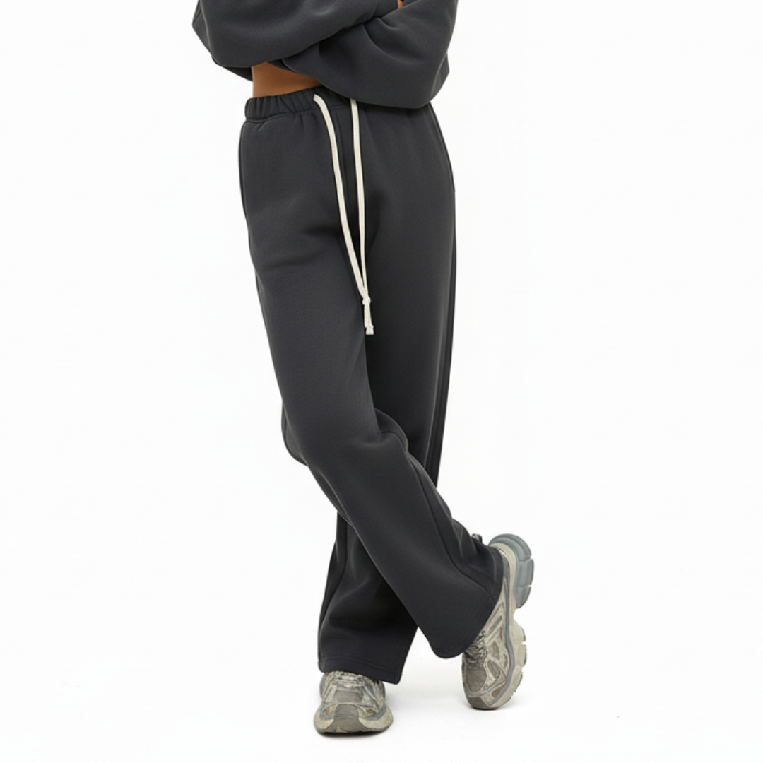 Women’s Straight Leg Joggers – Casual Sweatpants with Elastic Waist and Drawstring