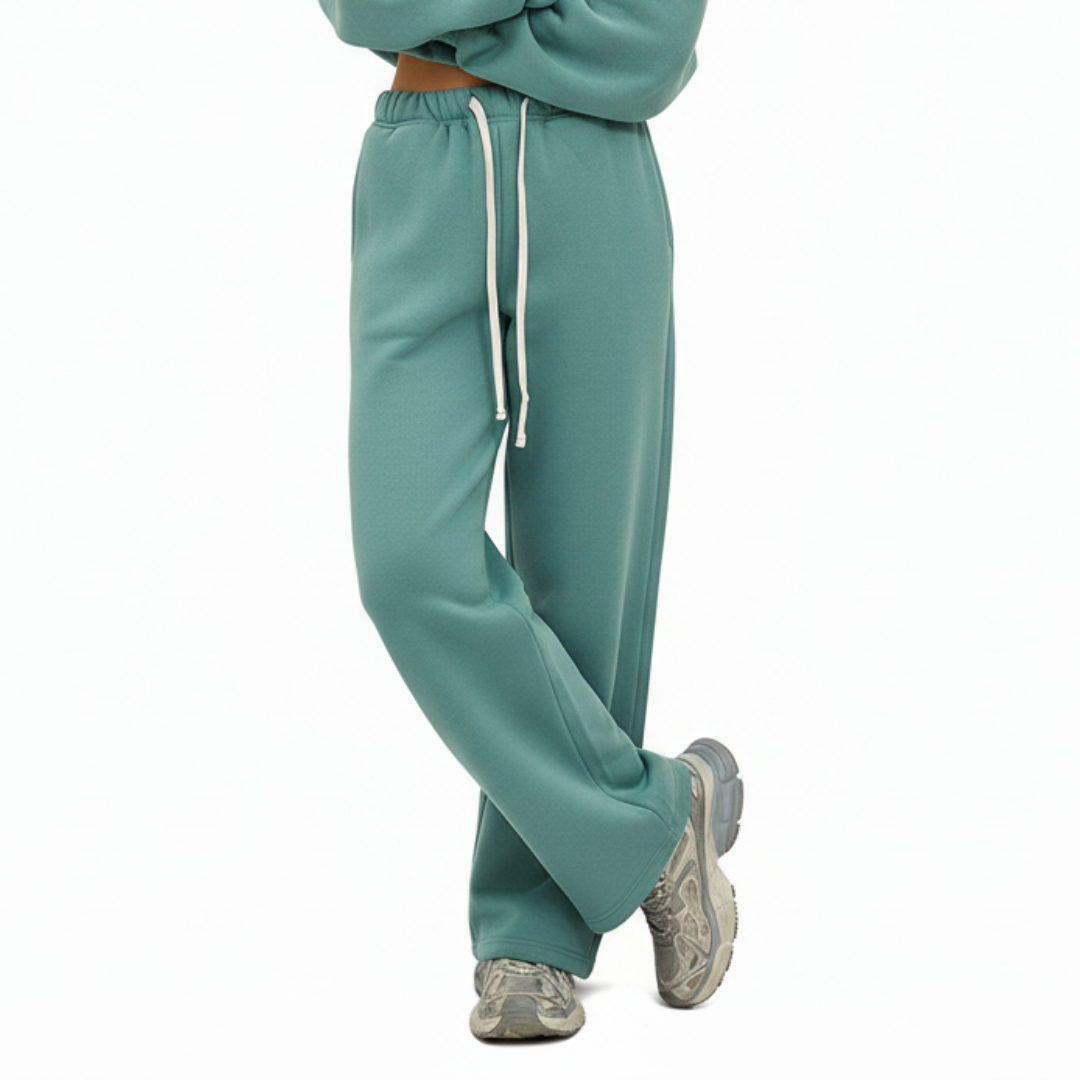 Women’s Straight Leg Joggers – Casual Sweatpants with Elastic Waist and Drawstring