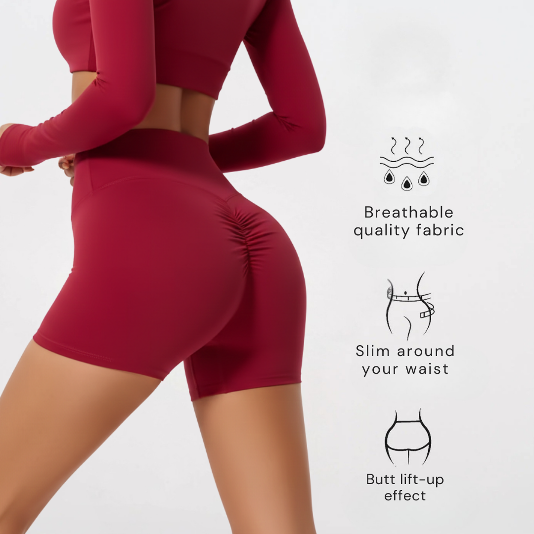 Seamless Gym Shorts for Women – High Waisted Squat Proof Workout Shorts