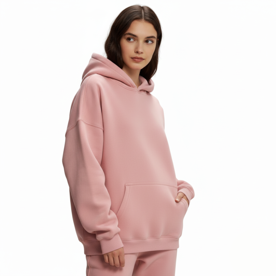 Women’s Pullover Hoodie – Casual Hooded Sweatshirt with Front Pocket and Drawstring