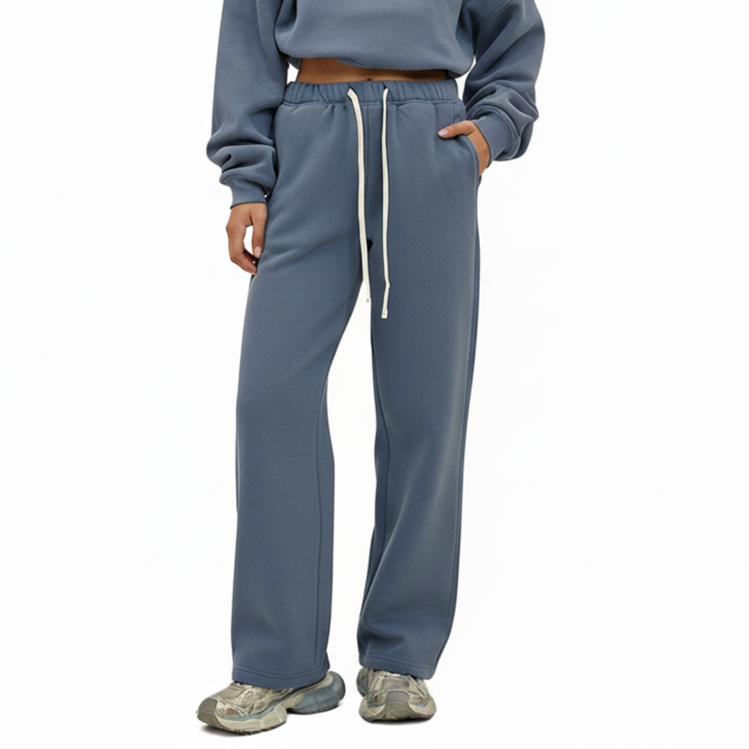 Women’s Straight Leg Joggers – Casual Sweatpants with Elastic Waist and Drawstring
