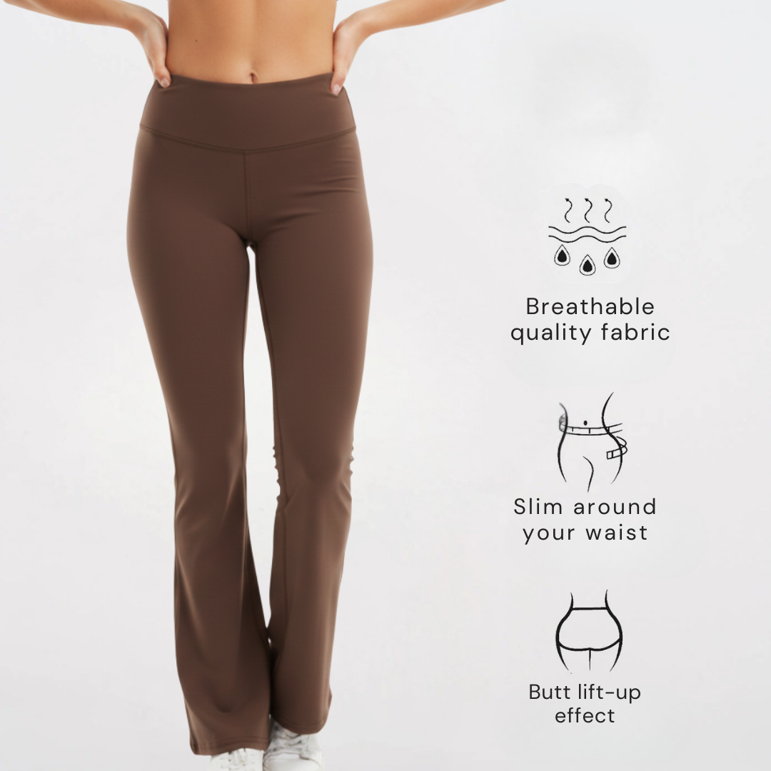 Plus Size Flare Yoga Leggings for Women – High Waisted Bootcut Workout Pants with PocketsHigh Waisted Flare Leggings for Women – Bootcut Yoga Pants for Workout and Fitness