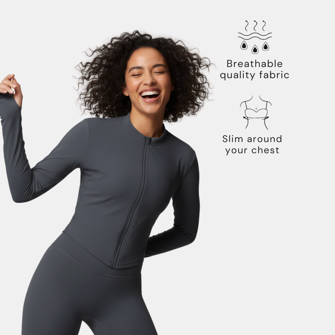 Women’s Casual Zip Jacket – Lightweight Everyday Jacket with Relaxed Fit