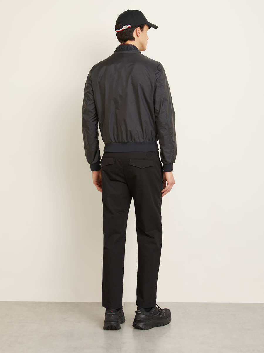 Moncler Reppe Nylon Jacket with Tricolor Detail
