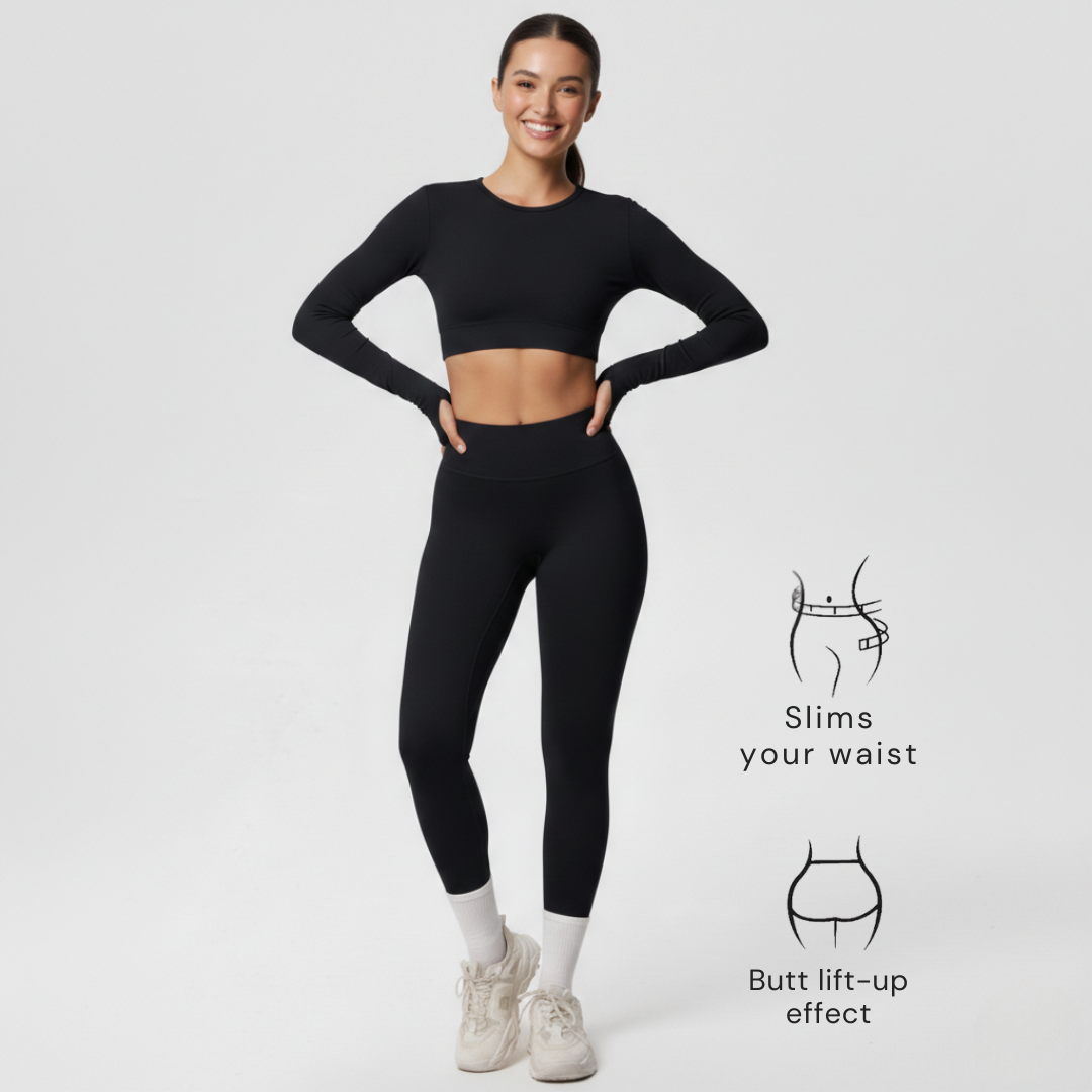 Gym Leggings for Women – Stretch Workout Leggings with Wide Waistband