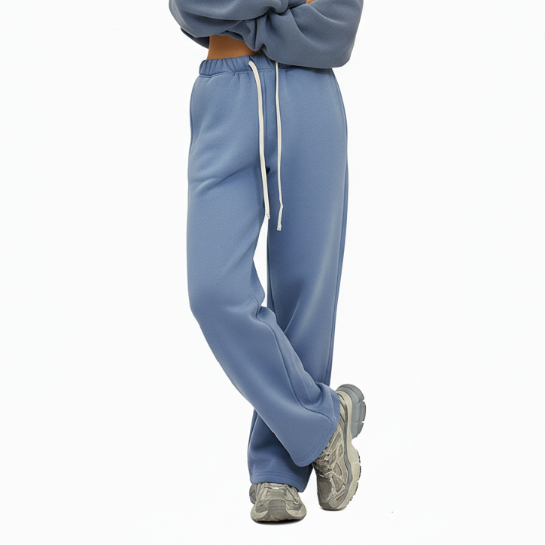 Women’s Straight Leg Joggers – Casual Sweatpants with Elastic Waist and Drawstring