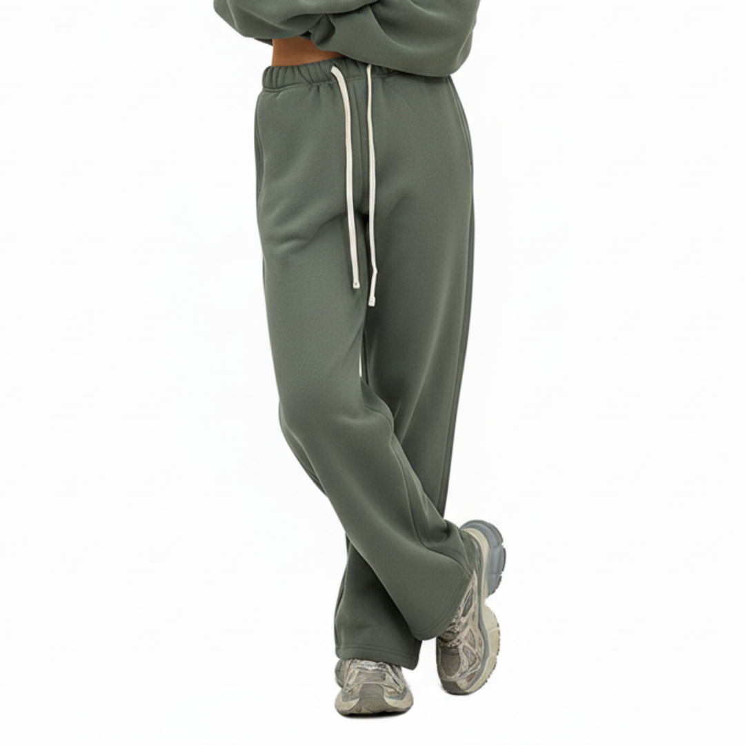 Women’s Straight Leg Joggers – Casual Sweatpants with Elastic Waist and Drawstring