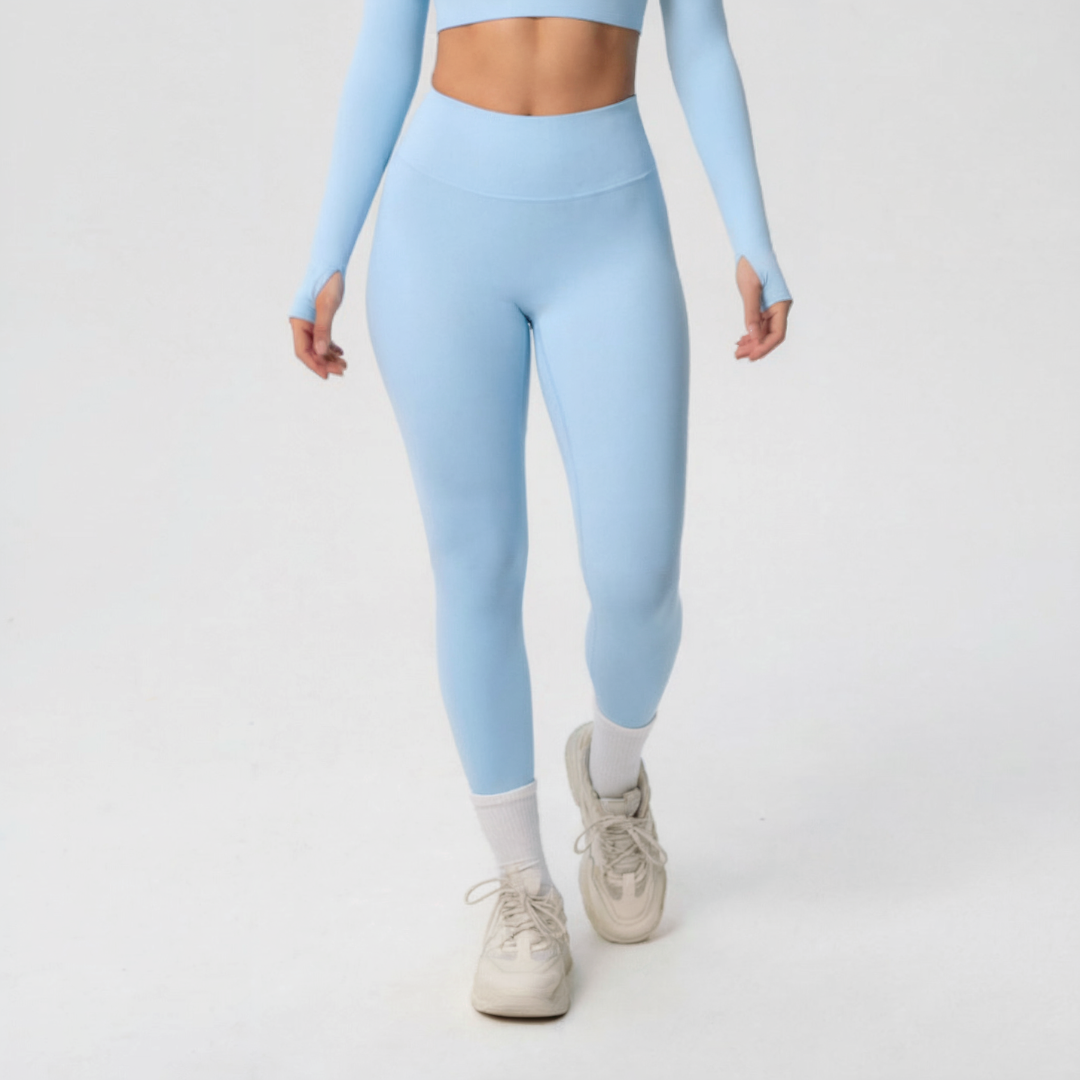 Gym Leggings for Women – Stretch Workout Leggings with Wide Waistband