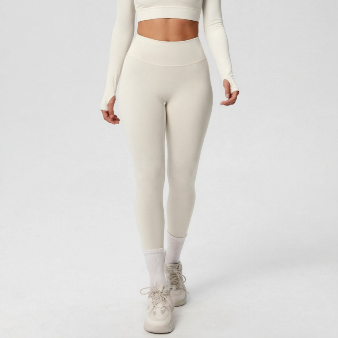 Gym Leggings for Women – Stretch Workout Leggings with Wide Waistband