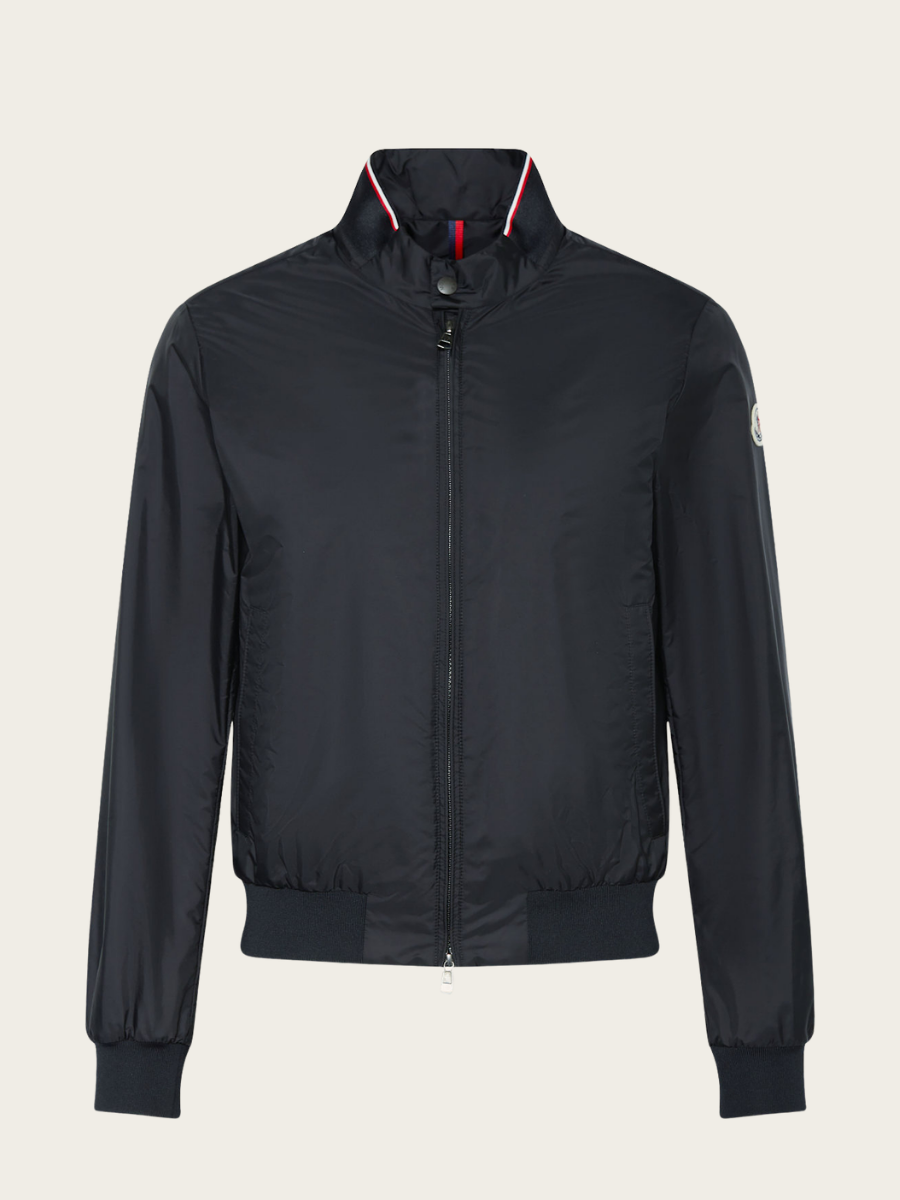 Moncler Reppe Nylon Jacket with Tricolor Detail