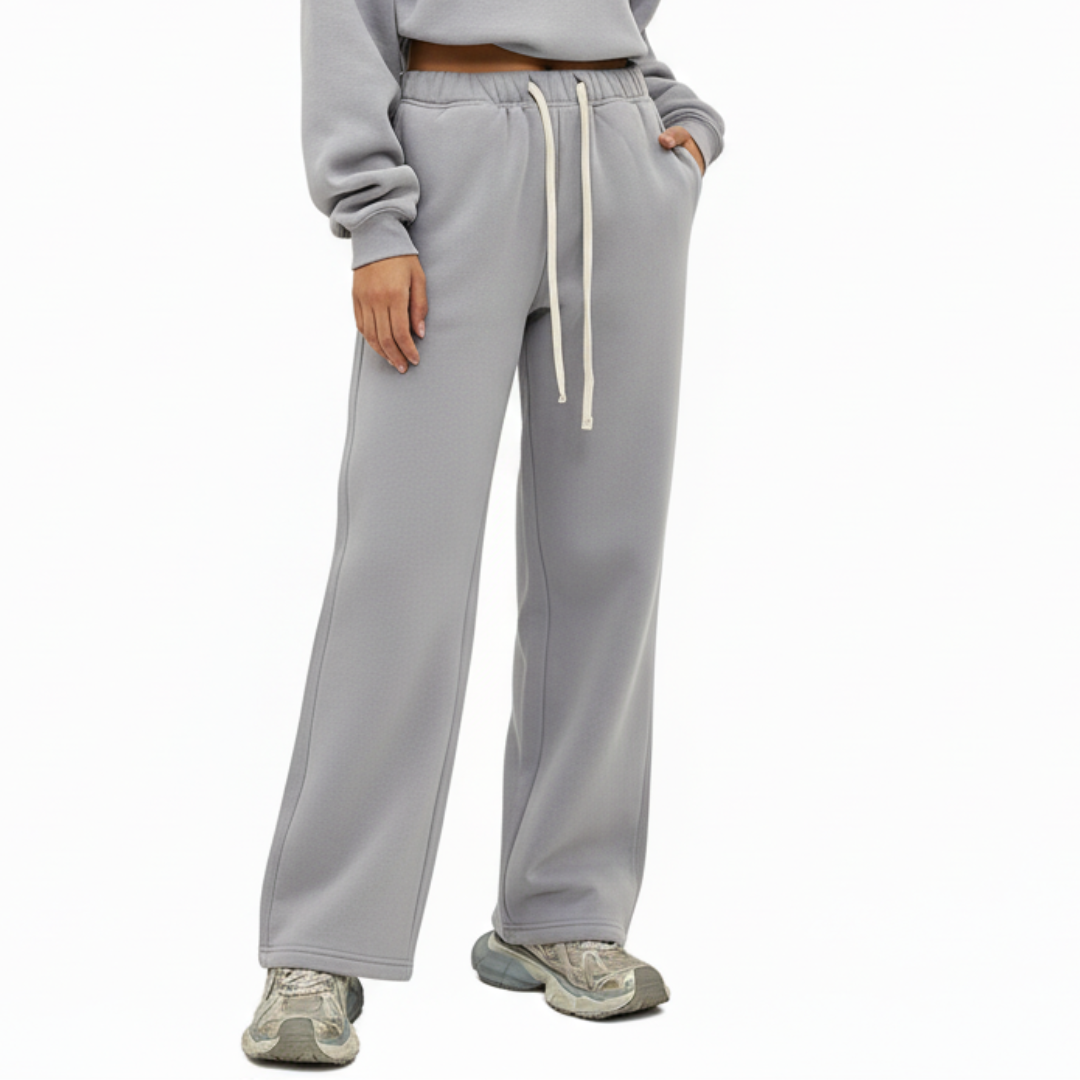 Women’s Straight Leg Joggers – Casual Sweatpants with Elastic Waist and Drawstring
