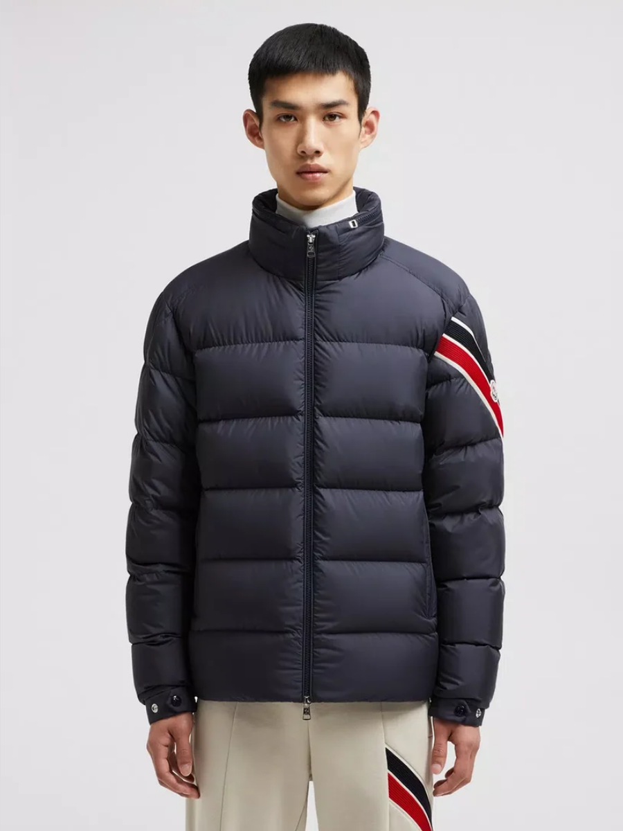 Moncler Men's Logo Patch Down Jacket