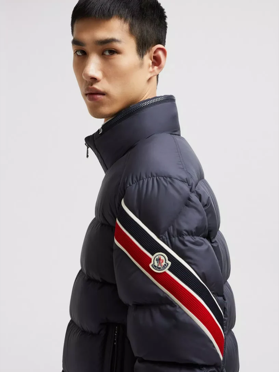 Moncler Men's Logo Patch Down Jacket