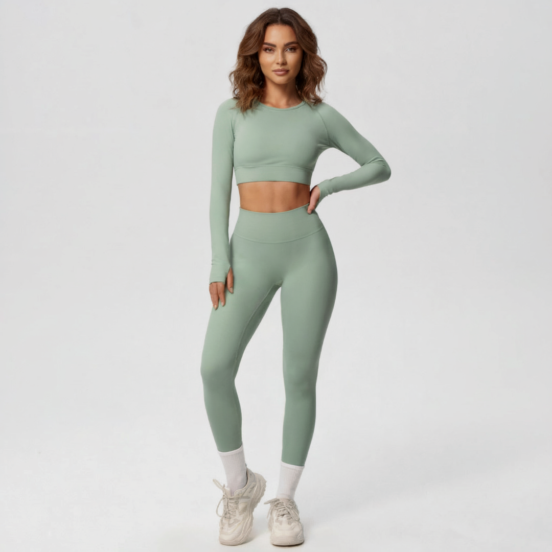 Gym Leggings for Women – Stretch Workout Leggings with Wide Waistband