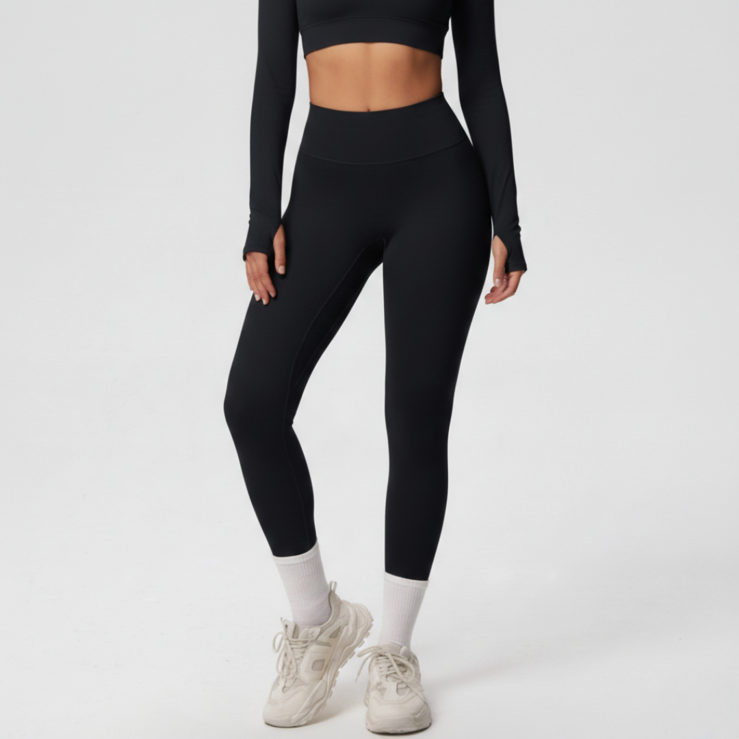 Gym Leggings for Women – Stretch Workout Leggings with Wide Waistband