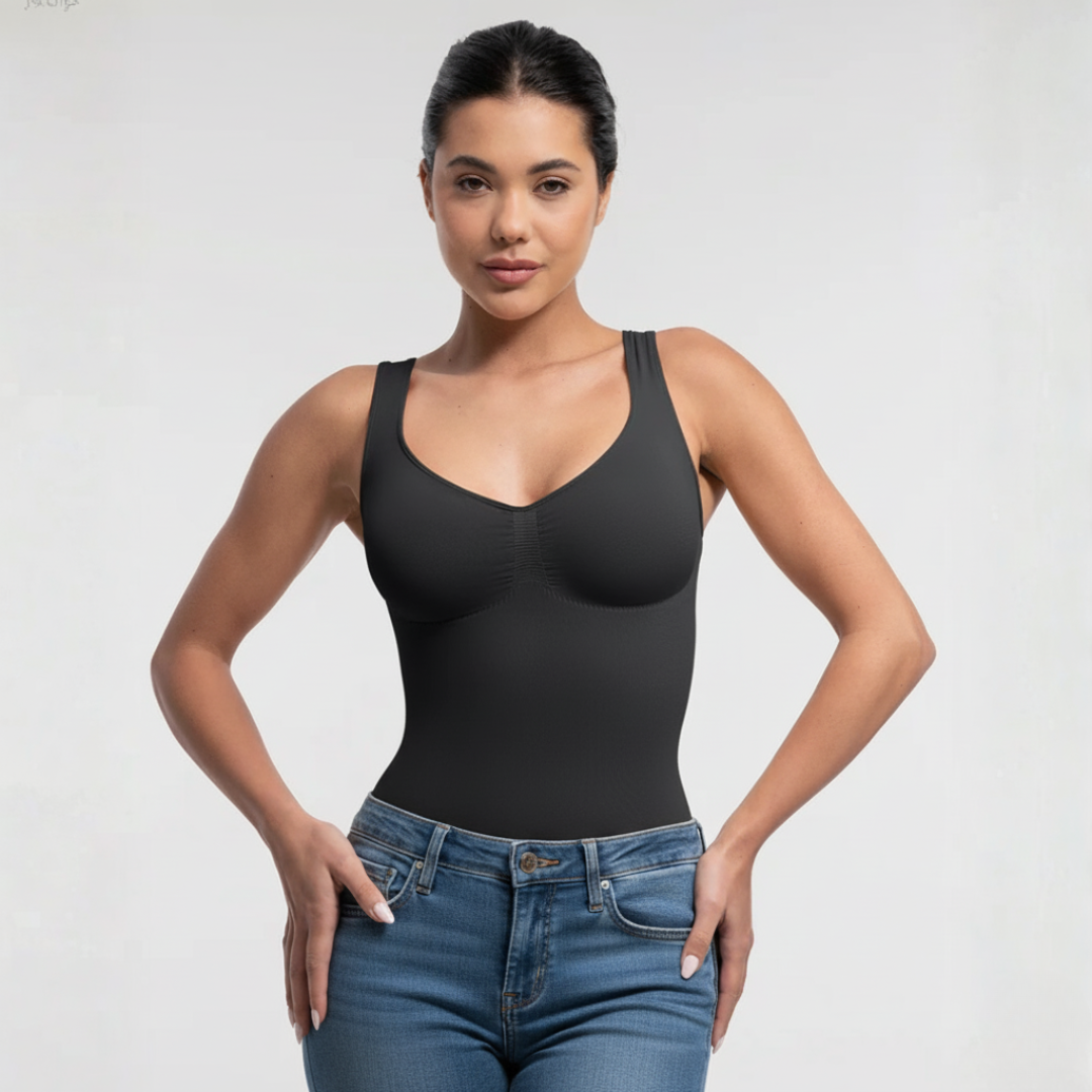 Seamless Shapewear Bodysuit for Women – Stretch Body Shaper One Piece