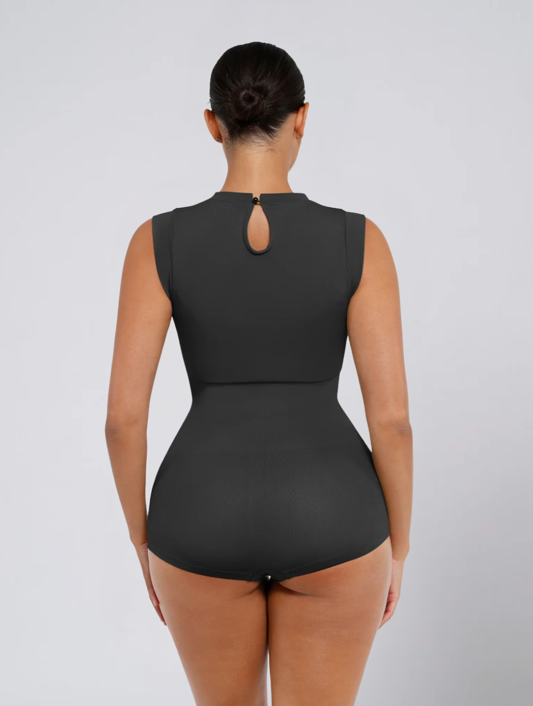 Seamless High Neck Sleeveless Bodysuit for Women – Smooth Stretch Body