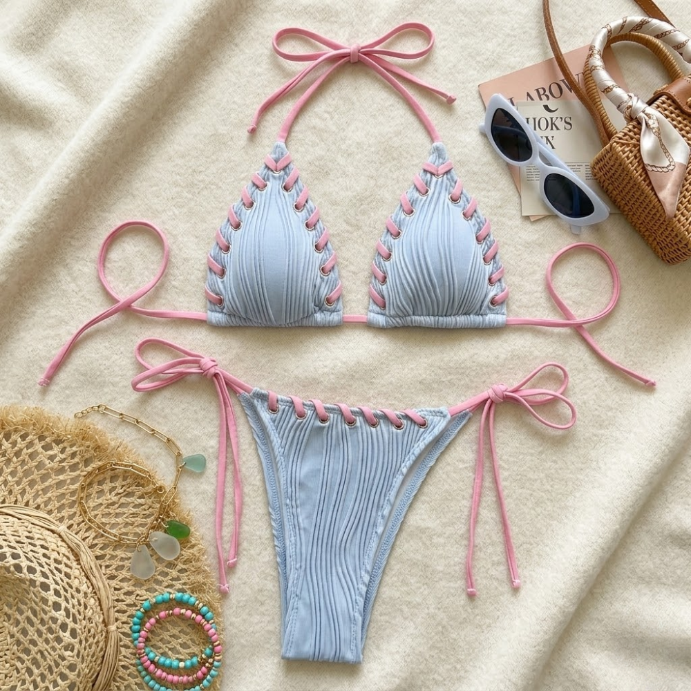 Brazilian Bikini Set for Women – Two Piece Swimwear with Brazilian Cut Bottom