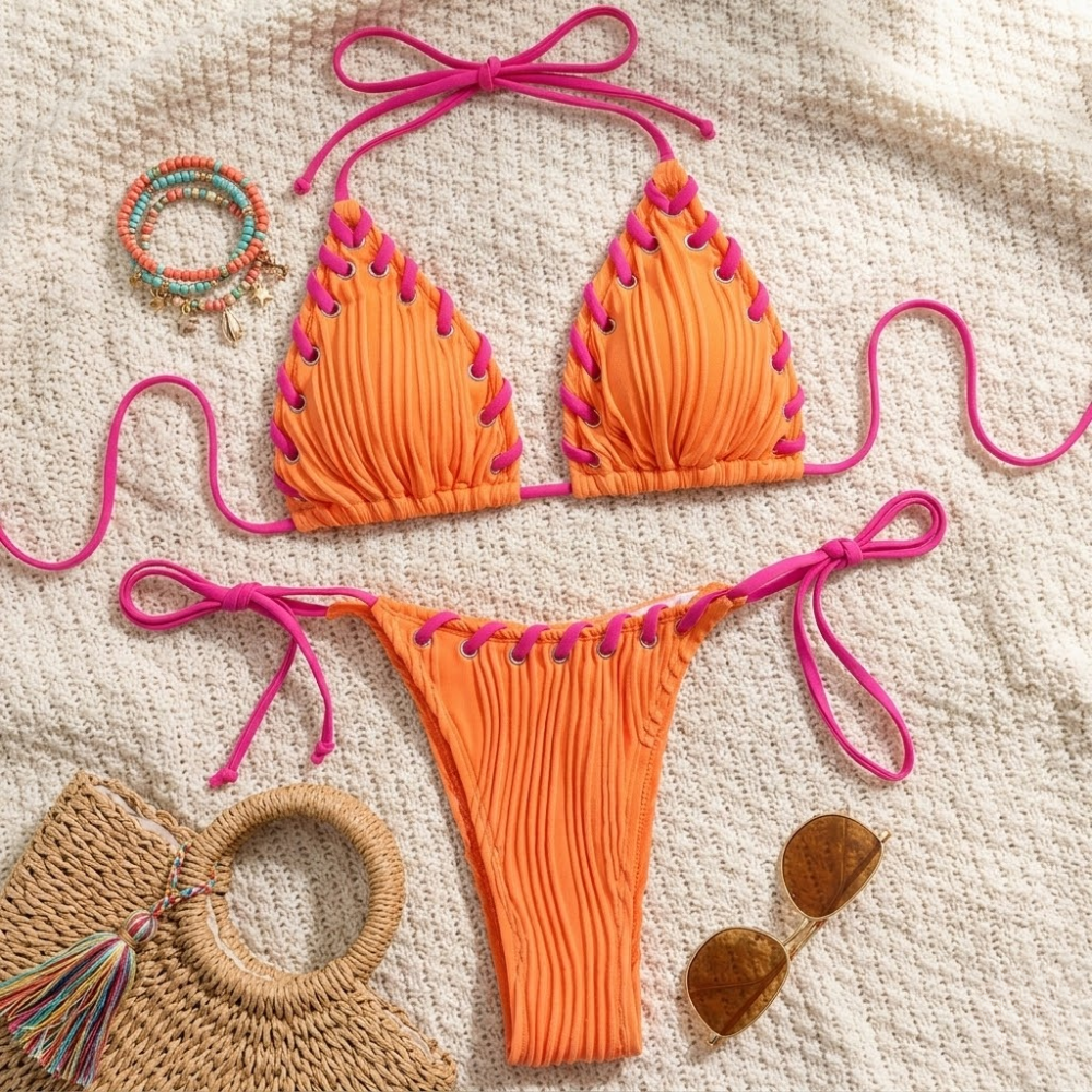 Brazilian Bikini Set for Women – Two Piece Swimwear with Brazilian Cut Bottom