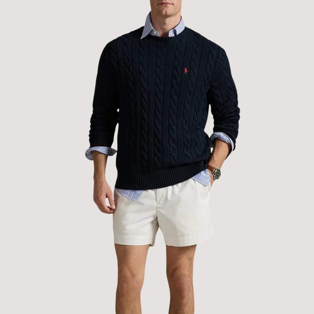 Cable-Knit Cotton Jumper