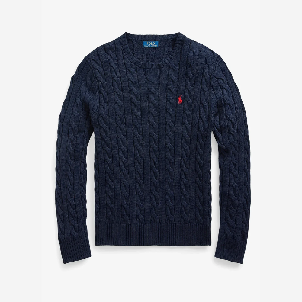 Cable-Knit Cotton Jumper