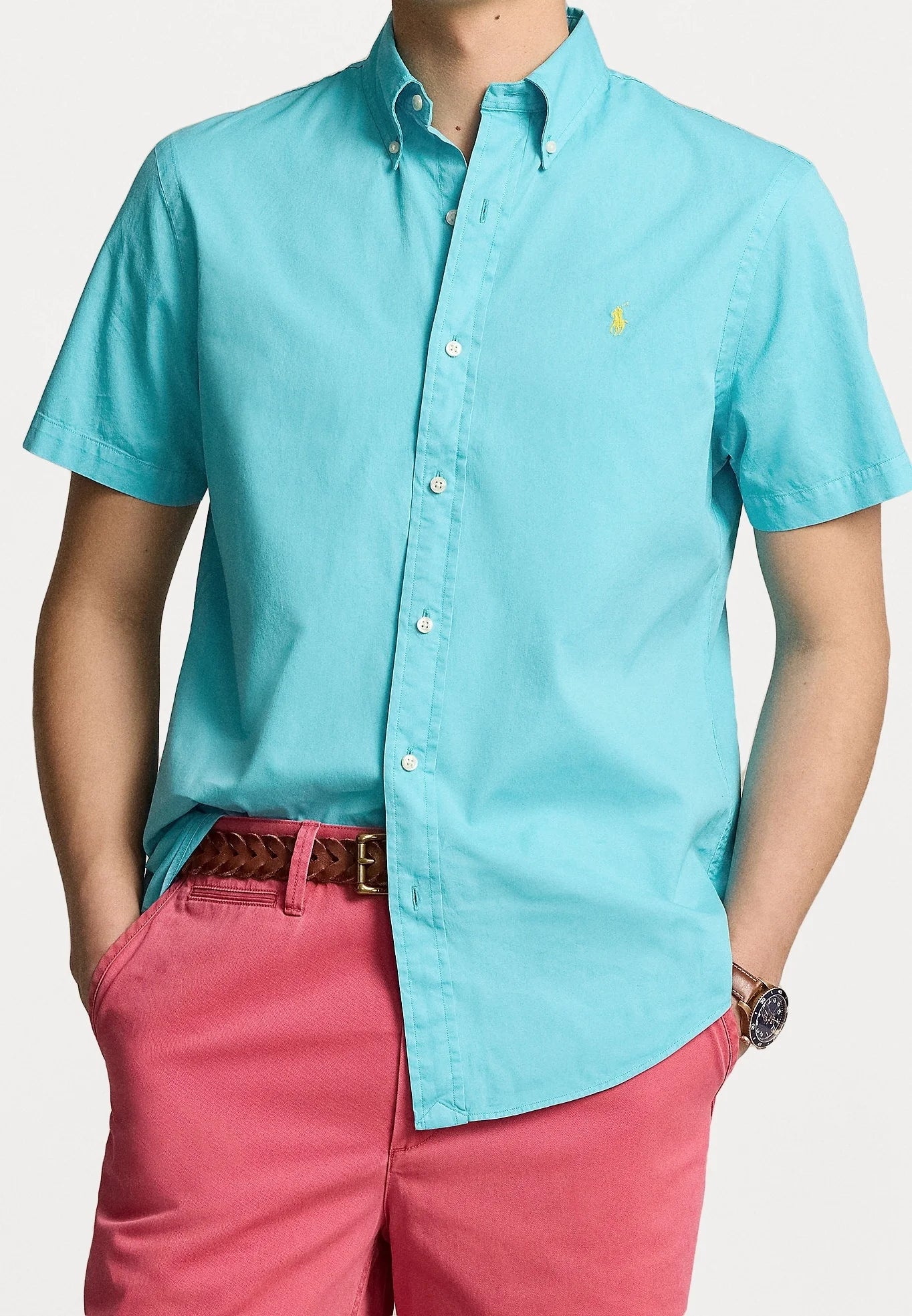 Classic Fit Garment-Dyed Oxford Shirt