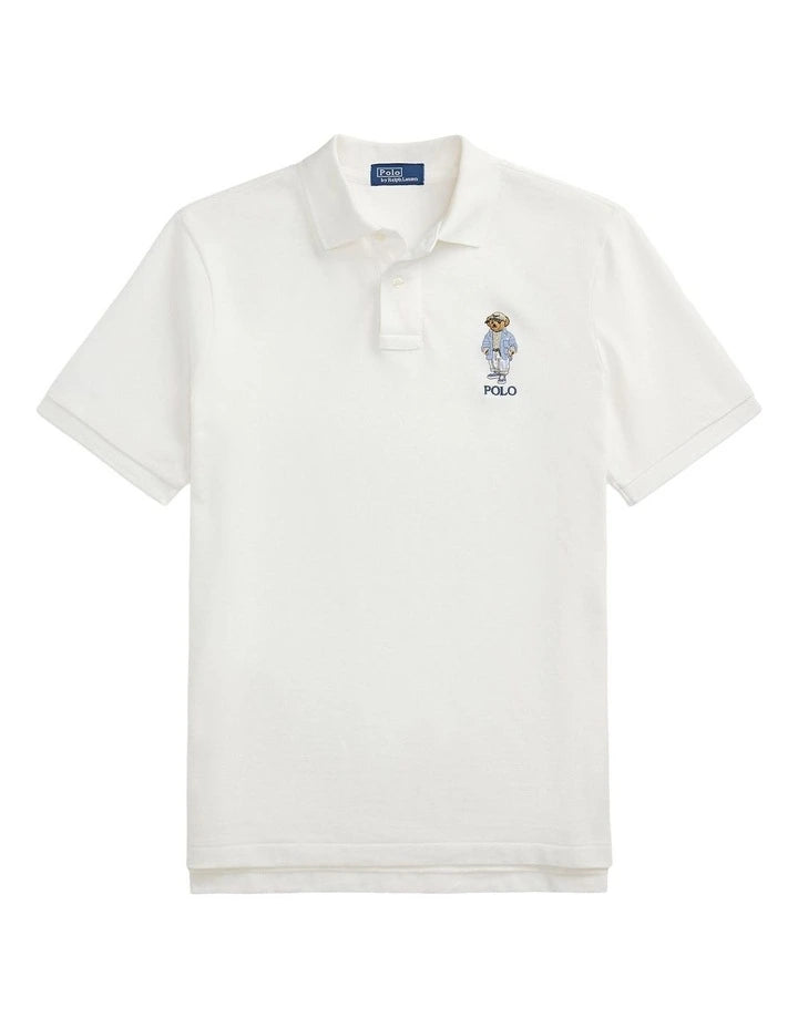 Classic Fit Polo Bear Mesh Polo Shirt