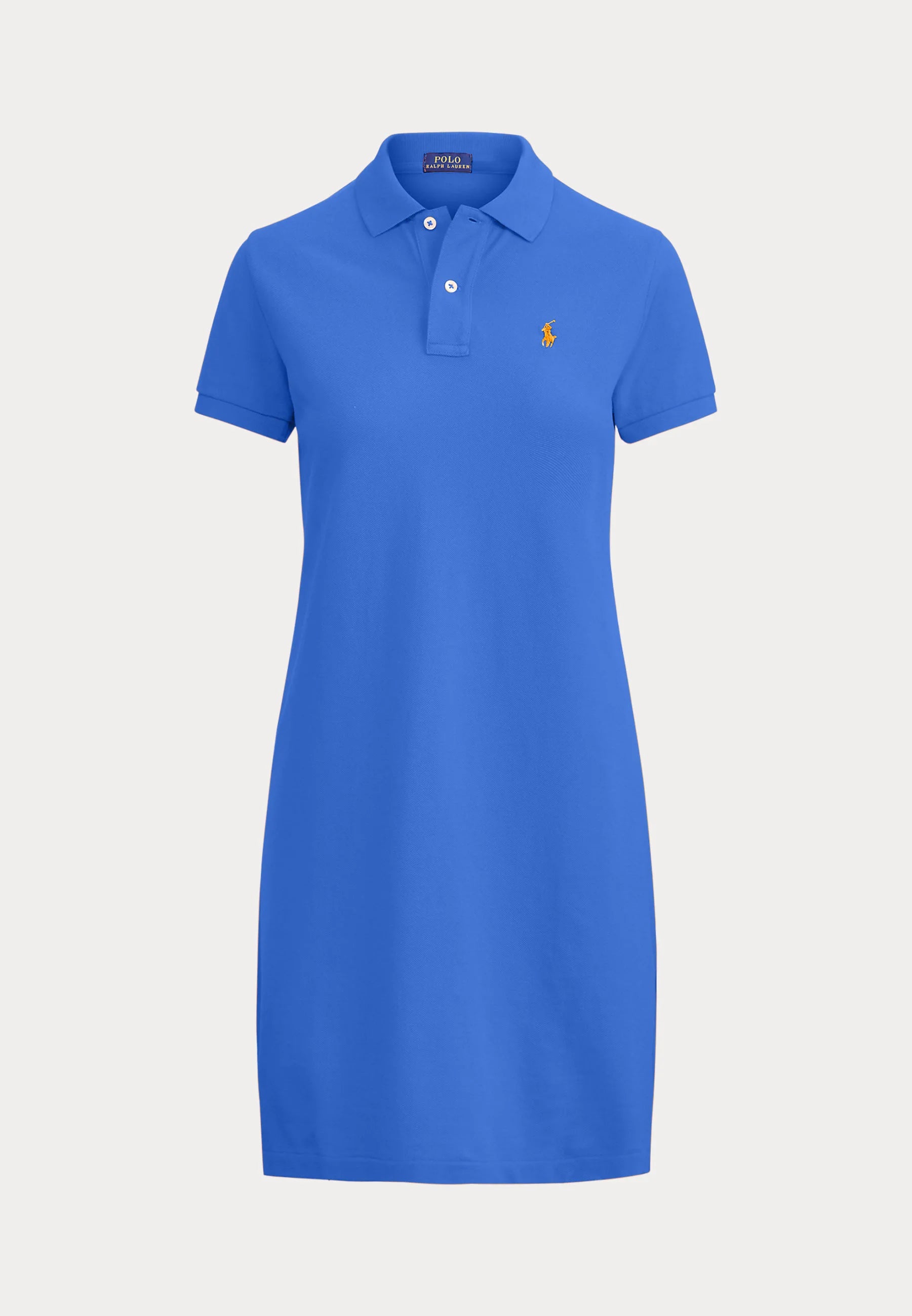 Cotton Mesh Polo Dress