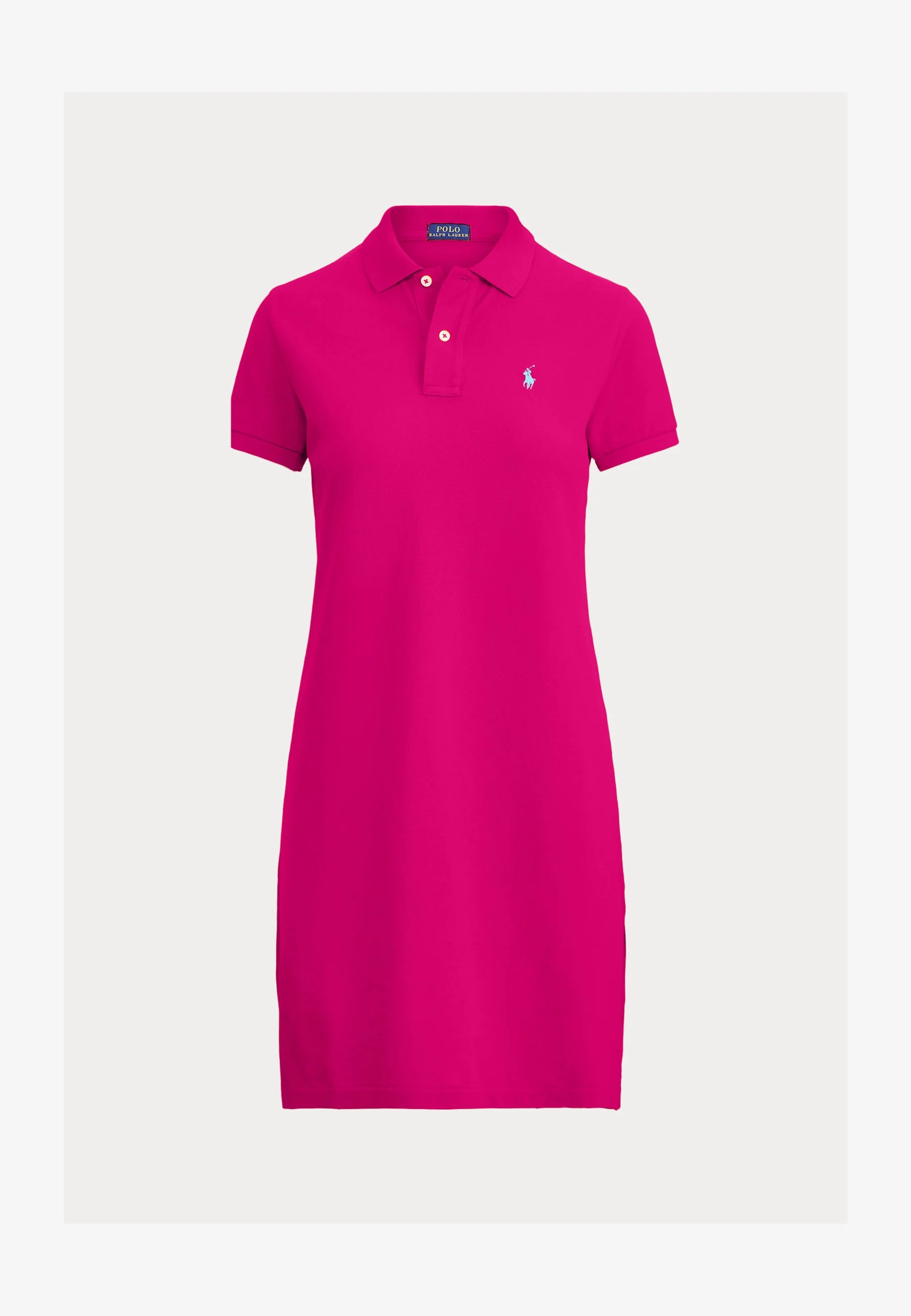 Cotton Mesh Polo Dress